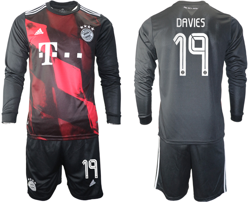2021 Men Bayern Munich away long sleeves #19 soccer jerseys